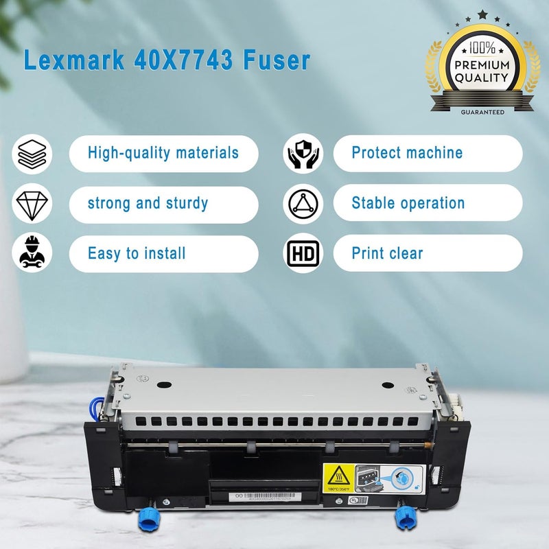 REEPLAR 40X7743 Fuser Unit for Lexmark MS810 / MS811 / MS812 / MX710 / MX711 / MX810 / MX811 / MX812 Laser Printers 110/120V 200000 Yield - Image 2